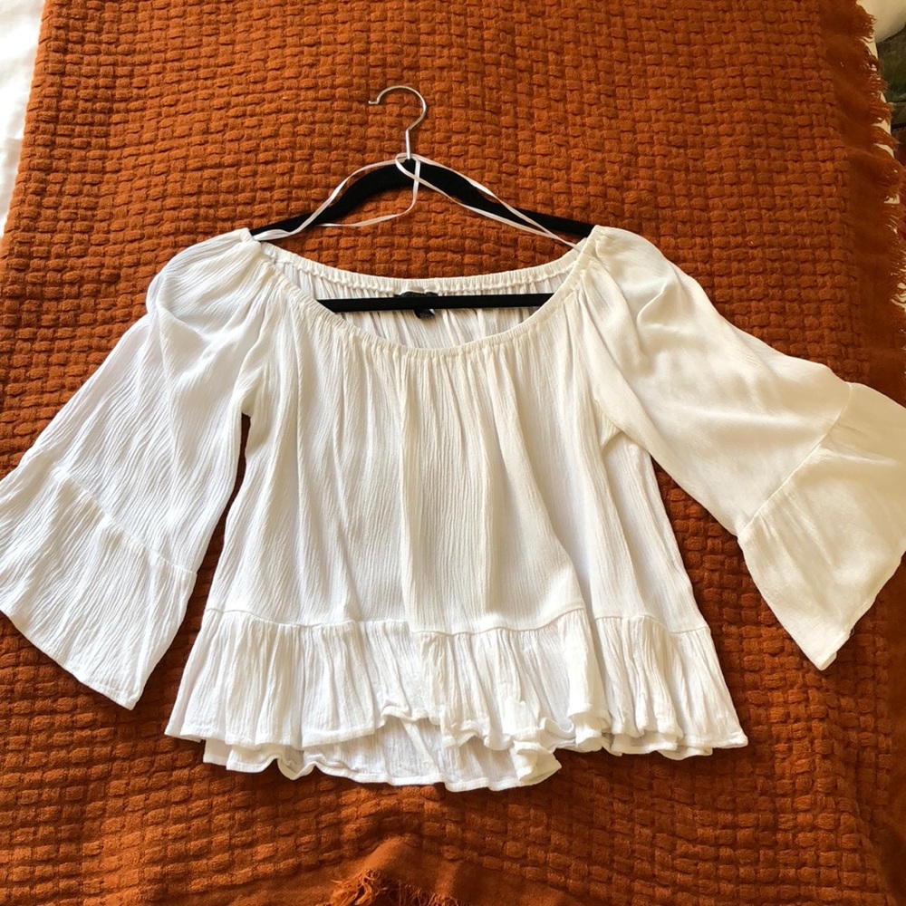 Topshop Over the Shoulder Blouse - Picture 2 of 5